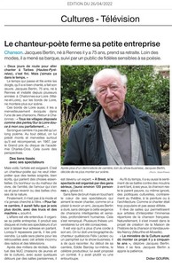 Bertin ferme sa petite entreprise